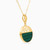 LIN822 - Circle Green Stones Necklace in 18K Gold - 131405120007-2.jpg