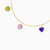 LIB61 - Heart Colored Stones Chain Bracelet in 18K Gold - 111304180046-3.jpg