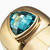 WR83 - Triangle Colored Stones Gold Plated Ring - 292436054-3.jpg