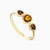 WR73 - Bow Colored Stones Gold Plated Ring - 292359052-2.jpg