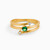 WR117 - Circle Green Stones Gold Plated Ring - 295116052-1.jpg