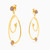 WE48 - Pear Purple Stone Gold Plated Drop Earrings - A4177-05DT-3.jpg