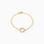WB21 - Circle Cubic Zirconia Gold Plated Chain Bracelet - 97350318-1.jpg
