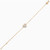 WB29 - Heart Cubic Zirconia Gold Plated Chain Bracelet - 97363218-3.jpg