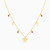 MLN348 - Bow Red Stone Chain Necklace in 18K Gold - 111050300512421-3.jpg