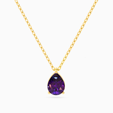 Pear Colored Stones Necklace in 18K Gold - 21046030293