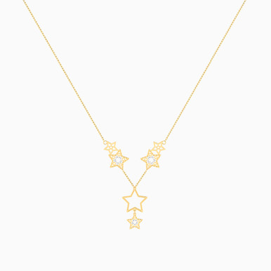Star Chain Necklace in 18K Gold - 21046140438