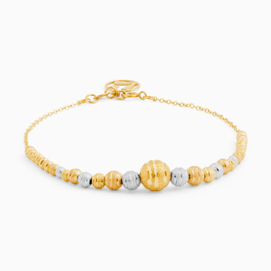 Beaded Chain Bracelet in 18K Gold - 21010020090 Beaded Chain Bracelet in 18K Gold - 21010020090
