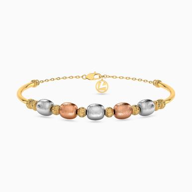 Beaded Chain Bracelet in 18K Gold - 21009020060