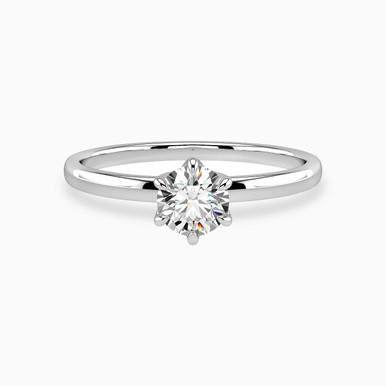Circle Diamond Solitaire Ring in 18K Gold - KR607815 Circle Diamond Solitaire Ring in 18K Gold - KR607815