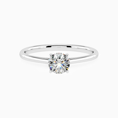 Circle Diamond Solitaire Ring in 18K Gold - KR607816 Circle Diamond Solitaire Ring in 18K Gold - KR607816