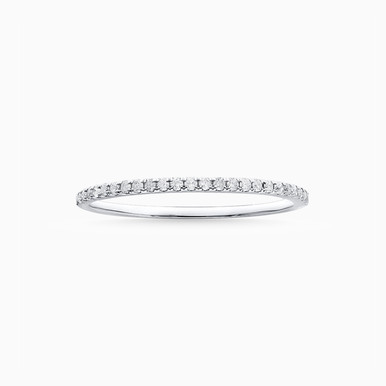 Slim Diamond Eternity Ring in 18K Gold - KR103383 Slim Diamond Eternity Ring in 18K Gold - KR103383