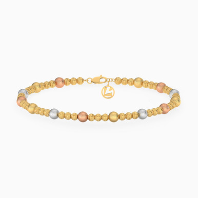 Beaded Chain Bracelet in 18K Gold - 11010020014