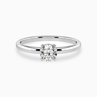 Circle Diamond Solitaire Ring in 18K Gold - KR607819 Circle Diamond Solitaire Ring in 18K Gold - KR607819
