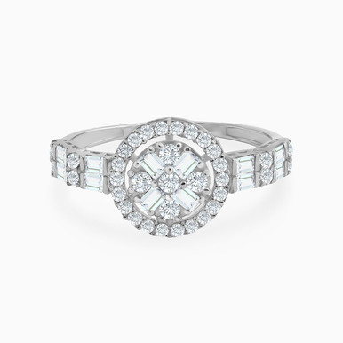 Circle Cubic Zirconia Ring in 18K Gold - 21002790009