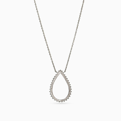 Pear Sterling Silver Necklace - 72190745