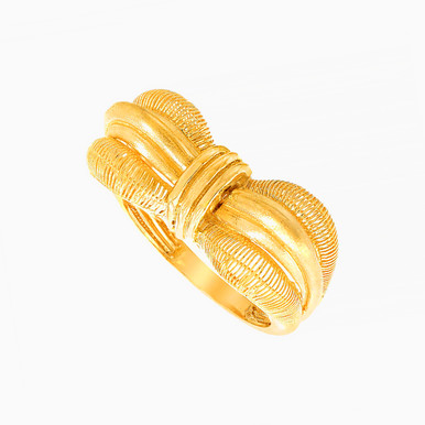 Bow Ring in 21K Gold - 22002111015