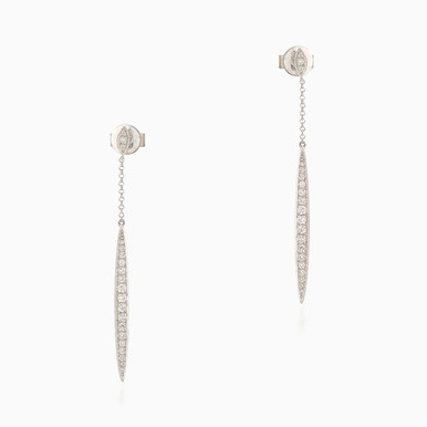 Marquise Diamond Drop Earrings in 18K Gold - ME35638