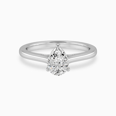 0.73 CT Pear Lab Grown Diamond Statement Ring in 18K Gold - KR607427A