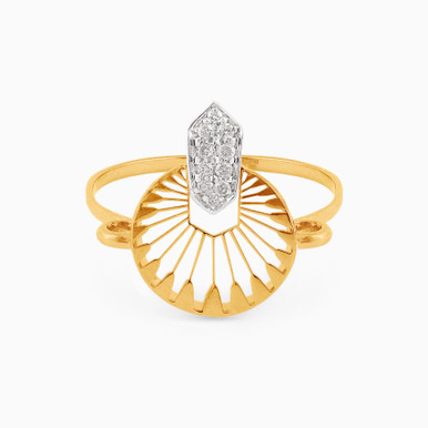 Cutwork Diamond Ring in 18K Gold - LRG00003