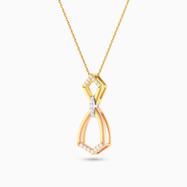 Triangle Diamond Necklace in 18K Gold - PN115236D18DI1 Triangle Diamond Necklace in 18K Gold - PN115236D18DI1