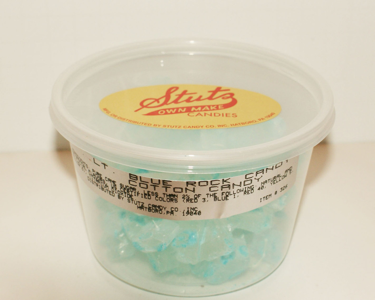 Light Blue Cotton Candy Rock Candy Stutz Candy Company