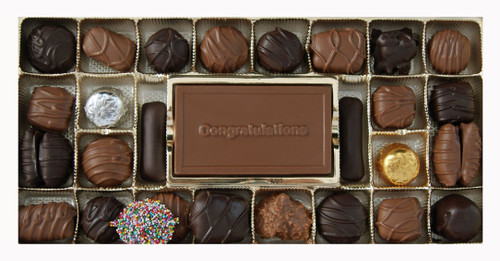 Milk & Dark Chocolate Regular Assortment with Congratulations Card