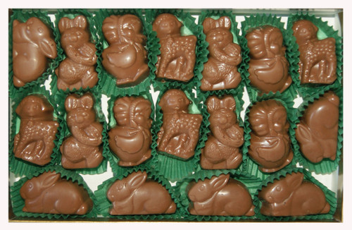 Milk Chocolate Peanut Butter Filled Easter Figures