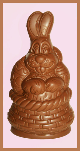 13oz Hollow Milk Chocolate Bunny in Basket