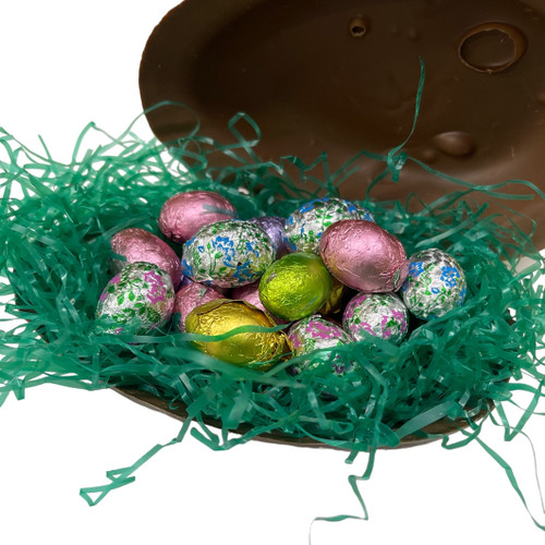 Shell Egg Filled with Foiled Chocolate Eggs