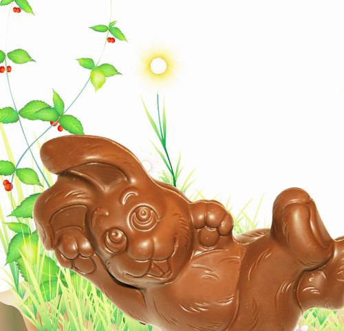 8oz Hollow Milk Chocolate Lazy Rabbit