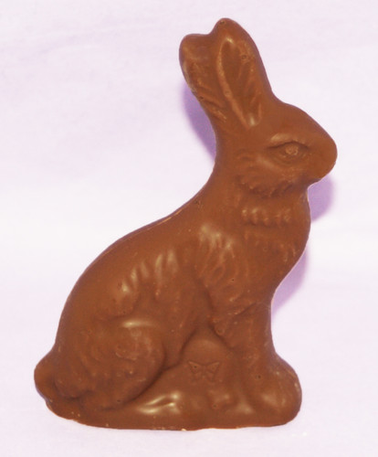 4-2oz Solid Chocolate Sitting Rabbit