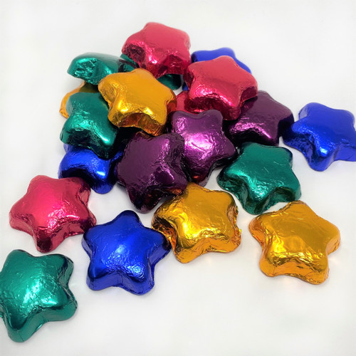Foiled Dark Chocolate Stars