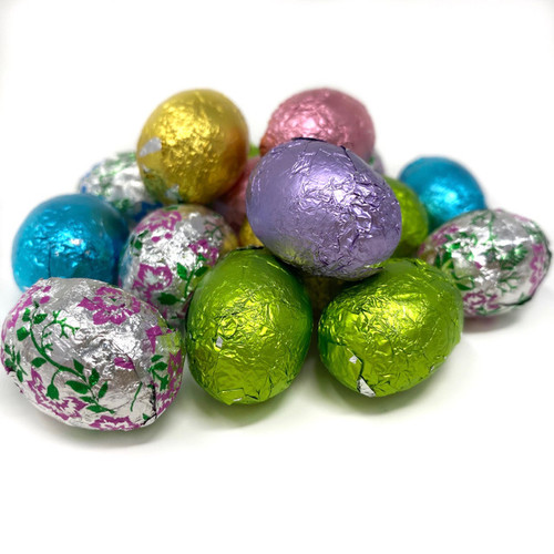 Foiled White Chocolate Eggs
