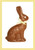 5oz Hollow Chocolate Sitting Rabbit with Bow