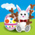 6-1oz Solid Chocolate Bunny Pop