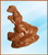 12oz Hollow Milk Chocolate Rabbit in Airplane