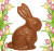 8oz Solid Chocolate Wooly Rabbit