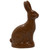 Solid Chocolate Sitting Rabbit