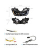 Fit for Kawasaki Ninja 400 2018-2026 Full LED Headlight Assembly