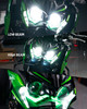 KT Full LED Headlight Assembly for Kawasaki Z900 / Z400 / Z650 / KLR650 EMARK Certification