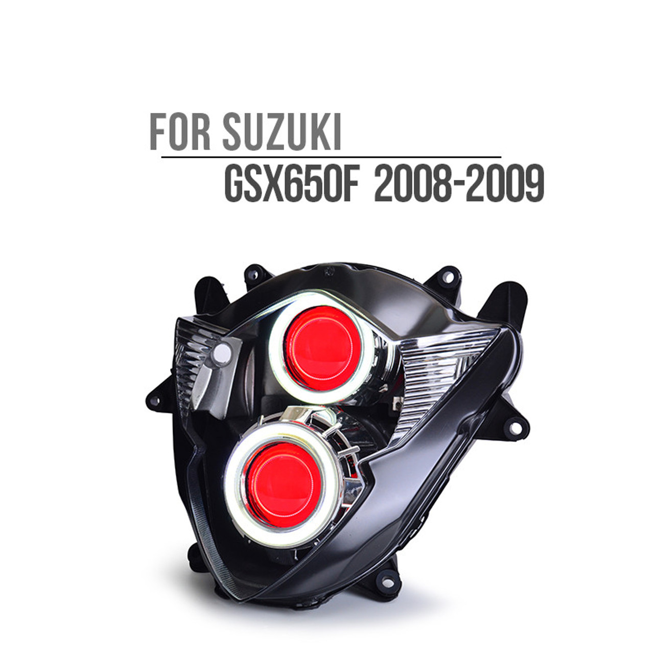 Fit for Suzuki GSX650F 2008-2009 LED Angel Eye Headlight Assembly