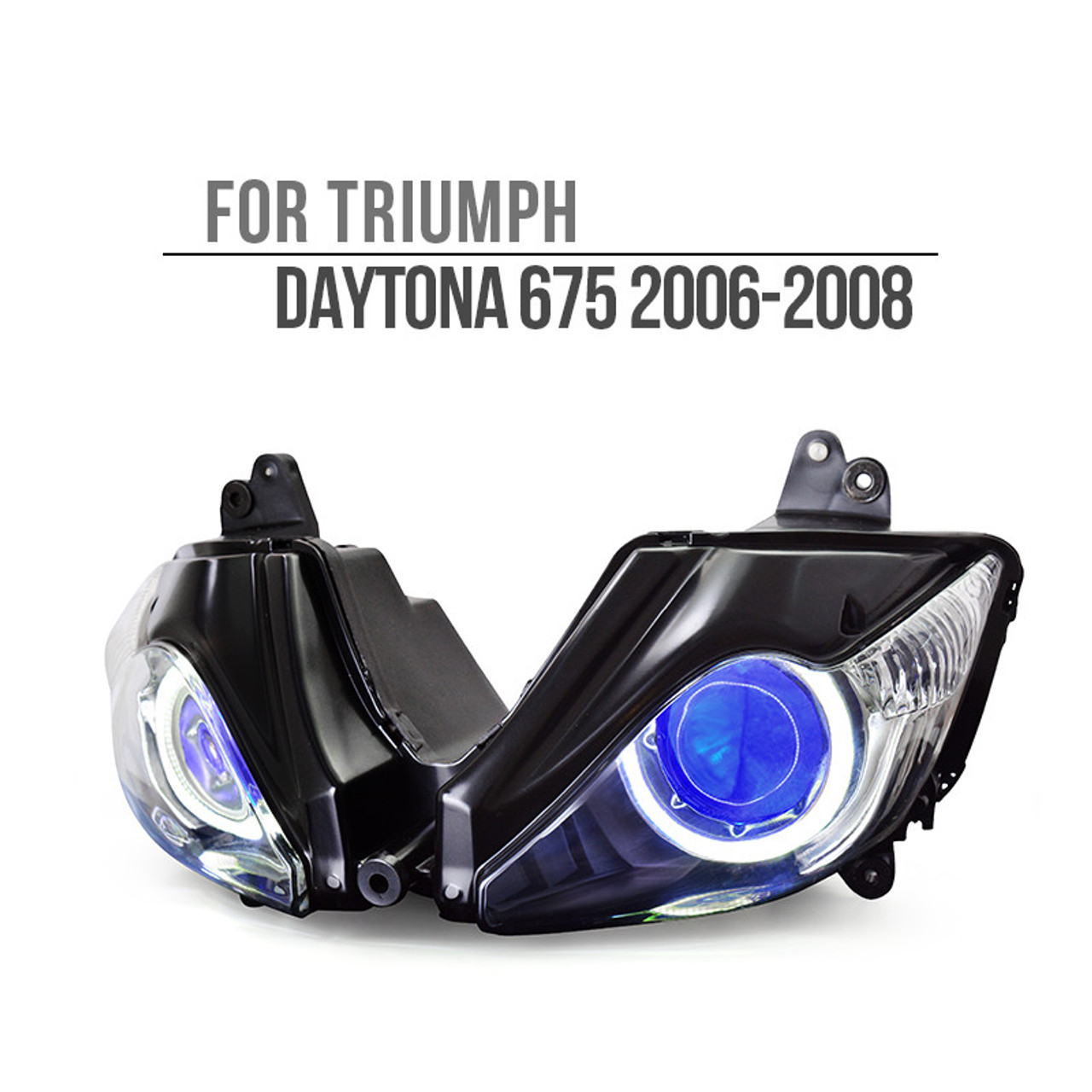 Fit for Triumph Daytona 675 2006-2008 LED Angel Eye Headlight Assembly