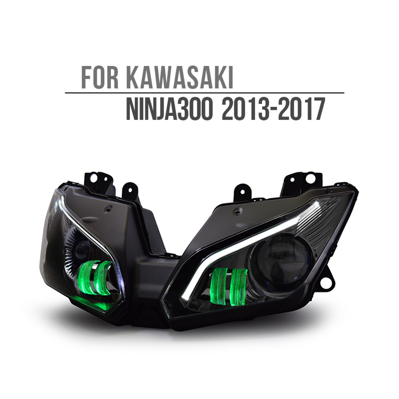 Fit for Kawasaki Ninja 300 2013-2018 LED Headlight Assembly V2