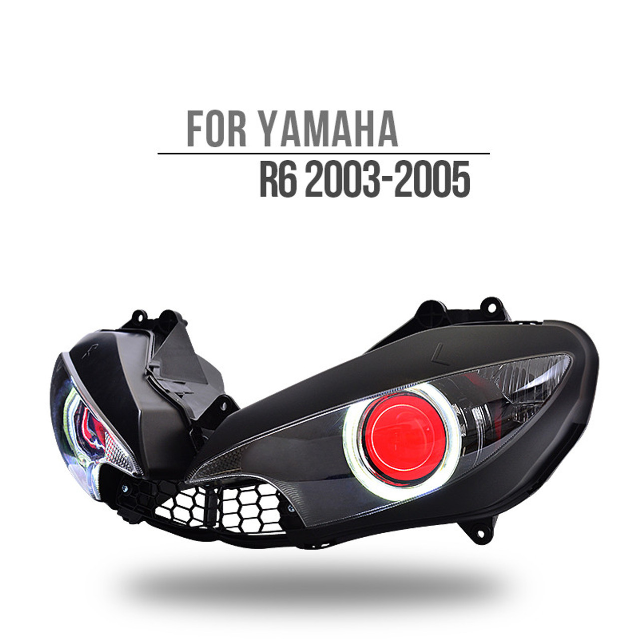 Fit for Yamaha R6 2003-2005 LED Angel Eye Headlight Assembly V1-B