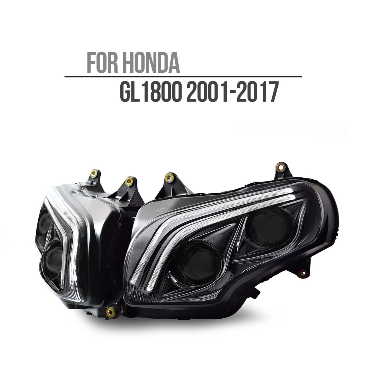 Fit for Honda GoldWing GL1800 2001-2017 Full LED Headlight Assembly V2