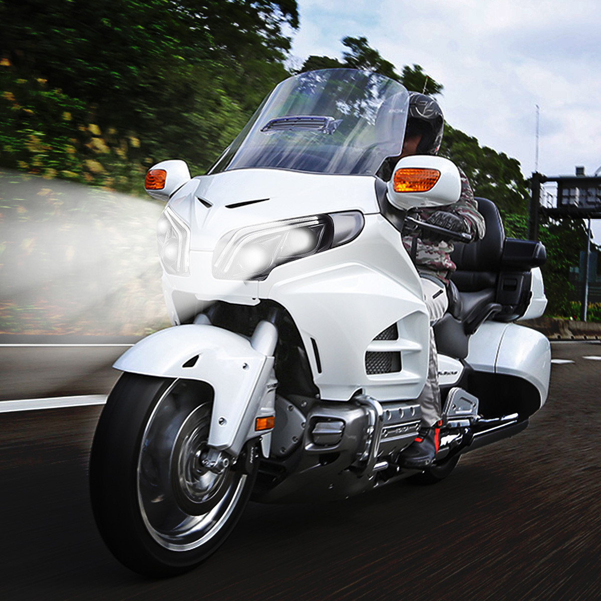 Honda GoldWing GL1800 full LED Headlight 20012017 V2