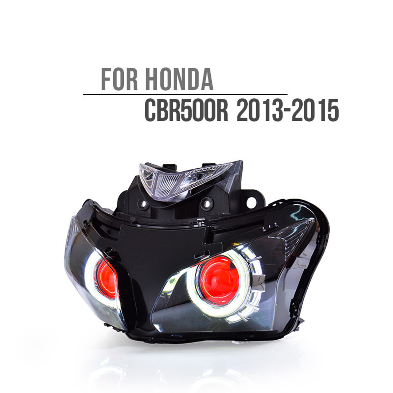 Fit for Honda CBR500R 2013-2015 LED Angel Eye Headlight Assembly