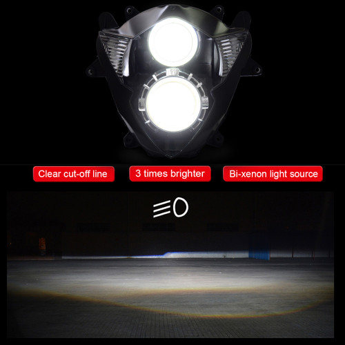 Fit for Suzuki GSX1250F 2010-2015 LED Angel Eye Headlight Assembly