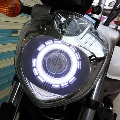 Fit for Yamaha FZ6N 2004-2009 LED Angel Eye Headlight Assembly